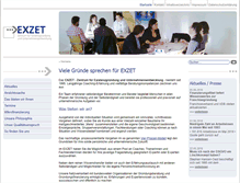 Tablet Screenshot of exzet.de